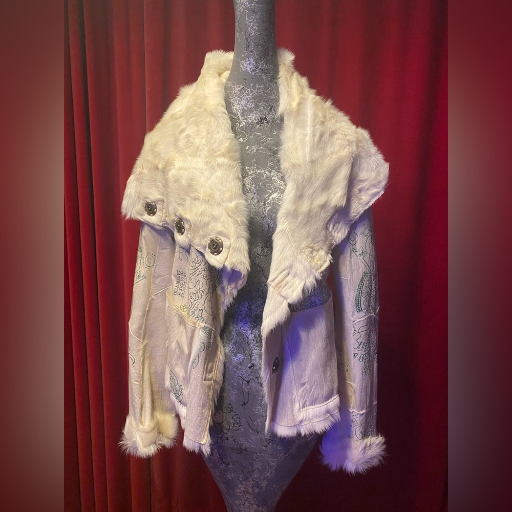 The People of the Labyrinth Fur Leather Jacket